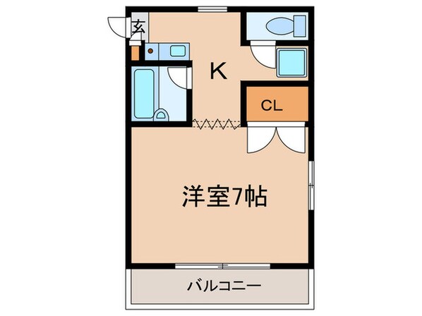 コーポラス旭丘の物件間取画像